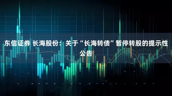 东信证券 长海股份：关于“长海转债”暂停转股的提示性公告