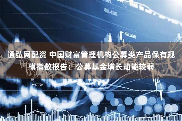 通弘网配资 中国财富管理机构公募类产品保有规模指数报告：公募基金增长动能较弱
