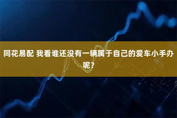 同花易配 我看谁还没有一辆属于自己的爱车小手办呢？